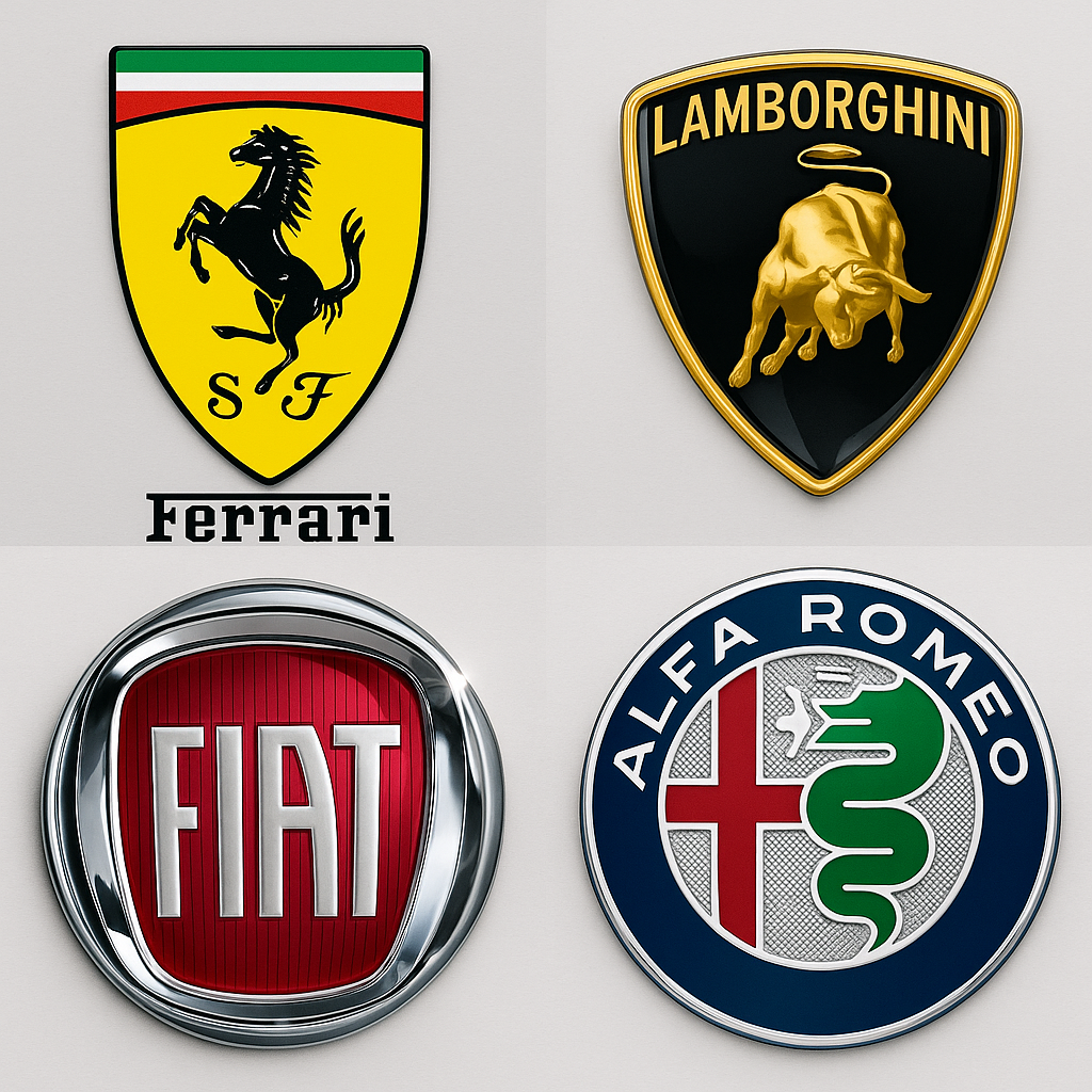 イタリア車メーカーロゴ
