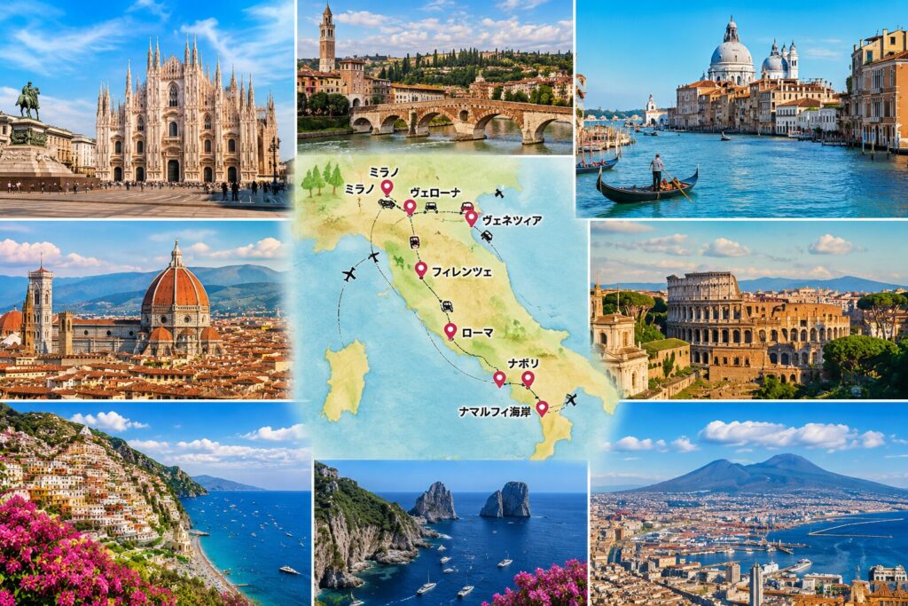 イタリア観光モデルコース