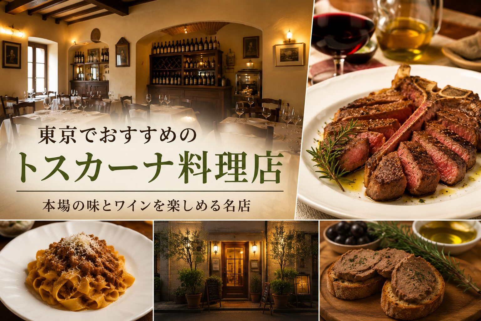 東京で食べられるおすすめトスカーナ料理店